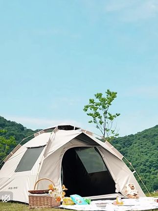 一键开合黑科技,免去手忙脚乱,拎包出发就能住进自然,山野生活原来如此简单!#露营帐篷 #户外装备