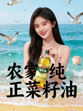 菜籽油降价了哦,有喜欢吃菜籽油的家人们着手了哈!#三农 #农村生活
