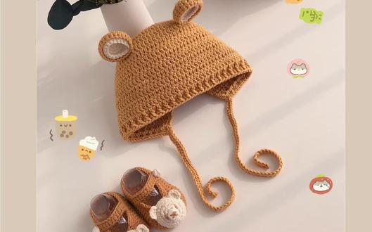 #钩织教程 #小熊帽钩织 可爱的小熊猫钩织教程来咯