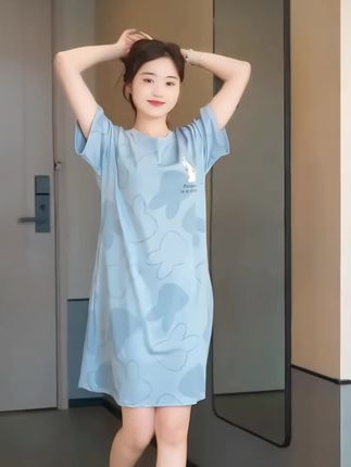 #睡衣家居服 #在家也要美美哒 #遮肉显瘦遮肉减龄 #睡裙 #强烈推荐