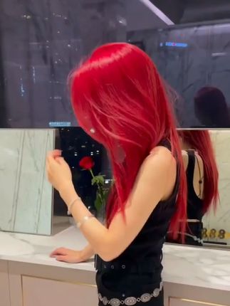 迪珂奥海王红色染发剂染发膏免漂显白流行色无刺激泡泡沫染植物纯@DOU+上热门