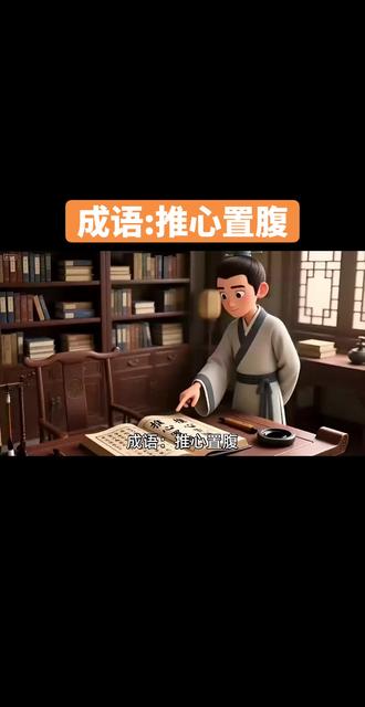 天天说成语之推心置腹#涨知识 #成语 #科普