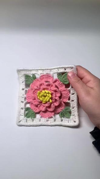 山茶花立体花片钩织教程完整版~