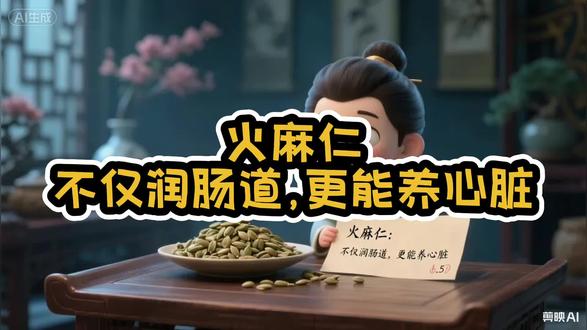火麻仁不仅润肠道,更能养心脏 #中医 #中医养生 #中医知识 #中医食疗 #养生知识分享