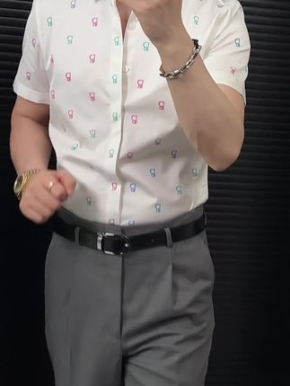 #男士衬衫#夏季短袖衬衫