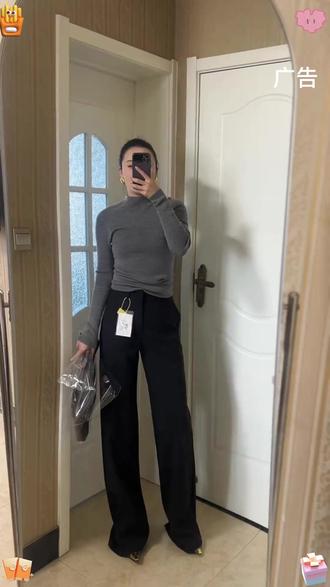 花了几十块钱捡到宝了! 毛呢阔腿裤!!三个规格,小个子,高个子都能穿!!!绝美!!!而且不粘毛!!#高腰阔腿裤 #阔腿毛呢裤