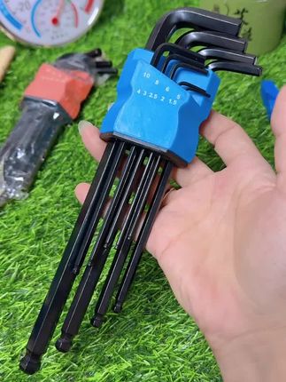 德国品质内六角扳手高硬合金工具六棱梅花内六角星螺丝刀省力套装#扳手#五金工具