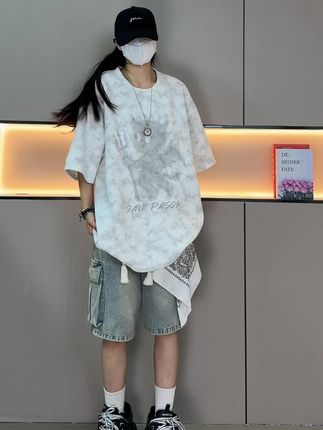 夏天一定要穿的帅一点#夏季新款#简约穿搭#男女同款#宽松版型