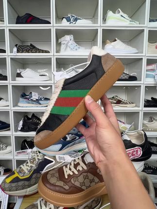 古驰G74系列珐琅扣德训板鞋#GUCCI#古驰#二奢#奢侈品#正品保证