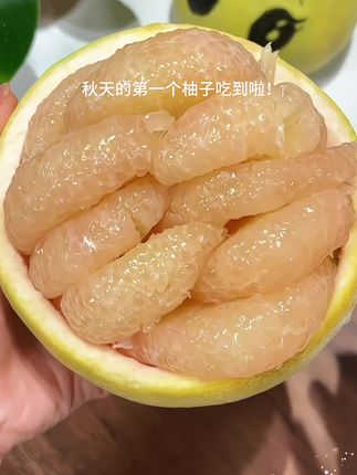 没有“虾线”的柚子终于上市啦!超级好剥皮超级治愈~#柚子 #秋天的第一个柚子#柚子的正确剥法 #新鲜应季水果 #脆甜多汁