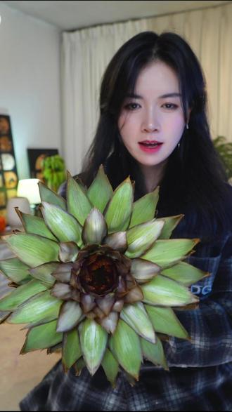 紫罗兰洋蓟手动开花 #花 #教程分享 #小众花材 #洋蓟 #软装搭配