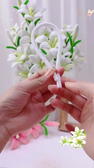 扭扭棒百合花手工材料包DIY百年好合编织客厅装饰摆件干花免胶水#扭扭棒百合花 #扭扭棒百合花材料包 #扭扭棒百合花教程 #扭扭棒百合花手工制作 #扭扭棒百合花束