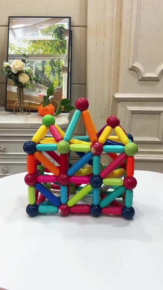 儿童百变磁力棒积木1宝宝6磁铁3岁2男孩5女孩4益智玩具生日 儿童百变磁力棒积木1宝宝6磁铁3岁2男孩5女孩4益智玩具生日礼物#益智积木 #儿童礼物 #男孩玩具 #磁铁积木 #宝宝玩具