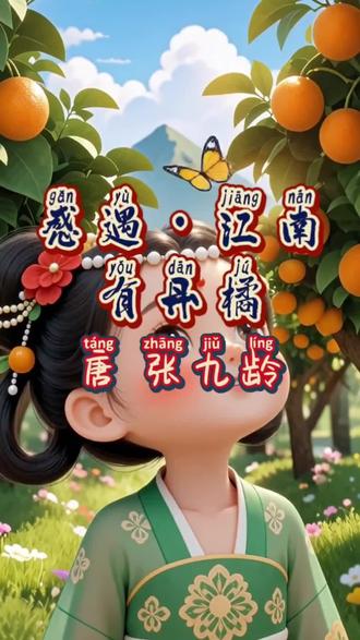 橘树的高贵,源于内在品质。《感遇·江南有丹橘》唐 张九龄 #硕果累累 #古装 #古风 #原创动画 #原创视频