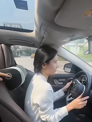 有车的朋友一定要有一套汽车头枕 自从用了这款记忆棉头枕开车也是一种享受了#腰靠 #汽车坐垫