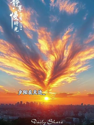 秋季里—慢时光#治愈系风景 #治愈 #晚霞 #上热搜 #送你一片魔法天空