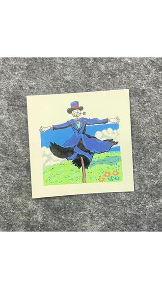 画里的稻草人是哈尔的模样,风一吹好像连衣角都在跟着魔法晃悠~把宫崎骏的浪漫揉进画纸里,每一笔都像是摸到了《哈尔的移动城堡》里那片软软的草地,这种把喜欢的画面定格下来的感觉,也太治愈啦✨#画画 #画一个故事 #画一个故事
