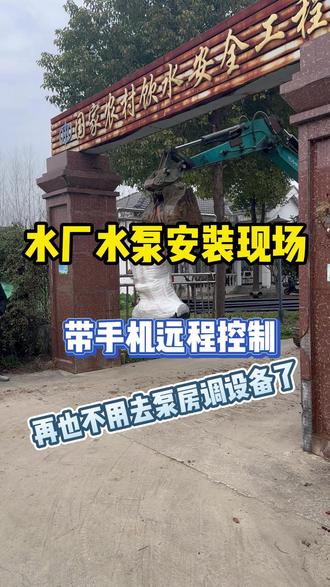 一个小镇的供水就指望这个供水厂了 水厂改造#水泵 #水厂 #供水 #工程 #实拍现场