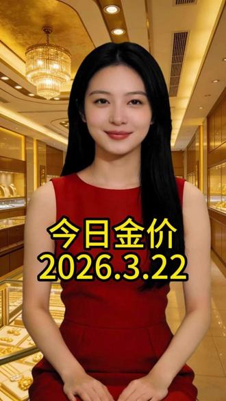 2026年3月22日,黄金白银最新价#今日金价 #金价行情 #黄金 #白银价格 #今日金价多少钱一克