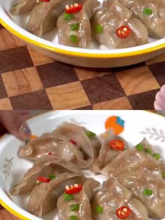 野人日记魔芋燕麦鸡胸肉馅蒸饺多种美味好吃方便蒸煮500g/袋 P#魔芋饺子 #蒸饺 #妈呀太香了 #低卡美食#嘎嘎好吃