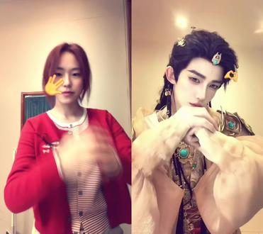 和 @刘宇yu 一起 #合拍 #弥渡山歌 #手势舞