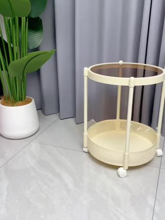 家里客厅放一个这样的奶油网红小茶几,不管是喝茶还是吃饭来客人,放在上面打牌,下面还有一层可以收纳任何小东西,真是实惠又好用,简单又大方,美观又时尚。奶油小茶几#生活小妙招每日更新 #居家小技巧