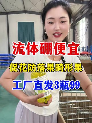 促花促果流体硼厂家直发便宜 喷雾一瓶兑水2000斤#流体硼#硼肥#硼肥的作用及功能