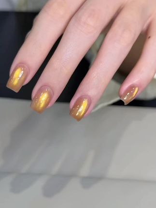 新品✅金光玻璃珠猫眼12,拍1发5巨划算 #美甲 #猫眼美甲