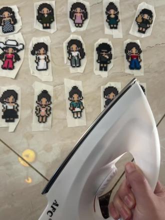 来人给我烫豆谢谢 #拼豆 #许妍 #赵露思