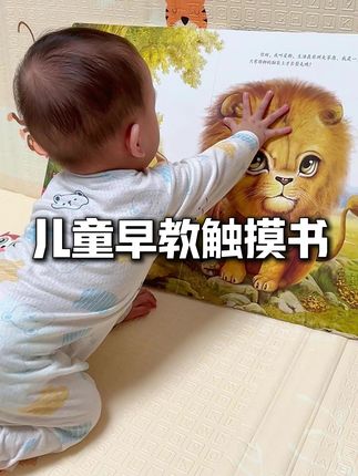 谁懂宝宝能独自玩很久!早教老师都夸 #触摸书买得好 #启蒙早教#绘本#专注力培养#母婴好物