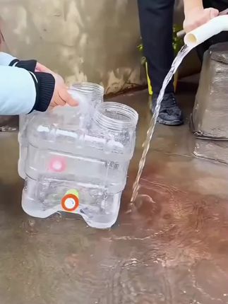#dou上热门户外水桶手提桶储水用纯净矿泉家用车载自驾带龙头透明饮水蓄水桶#好物推荐🔥 #自用好物分享 @DOU+小助手