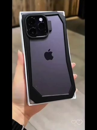 高颜值不规则边框适用苹果16promax手机壳iPhone15透明14男13套12###精美手机贴纸 #