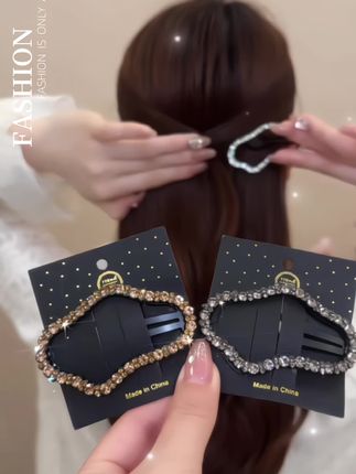 #头饰发饰 #头饰搭配 #简单好看发型 #美出高级感 #碎发夹