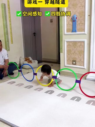 如果你家孩子总是注意力不集中,可以试试这个儿童跳圈环,各种感统圈亲子玩法,用心陪伴,在家轻松早教,锻炼孩子身体协调性和专注力,让他在家就能锻炼身体#感统训练 #亲子游戏 #儿童运动 #亲子互动 #让孩子远离手机