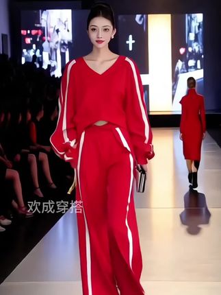欧货休闲运动卫衣套装##高级感穿搭 #引领时尚潮流 #优雅气质 #轻奢女装 #时装搭配