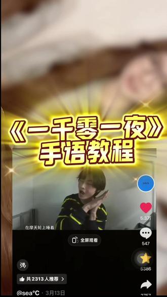 一千零一夜谁是主角~ 我的第一个教程宝宝终于出生了!!#一千零一夜 #手语舞 yc@sea℃ #手语舞教程 #动作分解教学 #记录每一帧的热爱