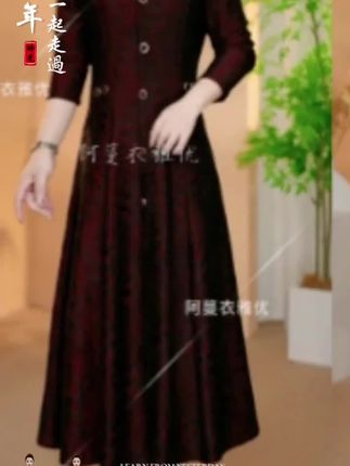 【衣雅严选】8124-2331#原版蕾丝复合罗马锦棉加厚翻领长袖连衣裙#连衣裙 #显瘦穿搭 #气质穿搭 #超便宜超划算 #谁穿谁好看