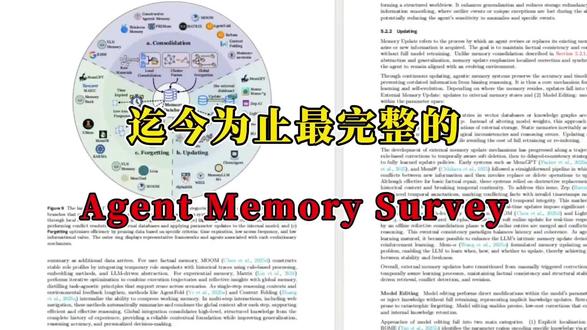 迄今为止最完整的 Agent Memory Survey #agent#机器学习#深度学习#代码#人工智能