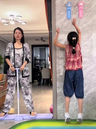 #小孩长高的训练动作 #居家锻炼 #身高管理 #自律 #摸高