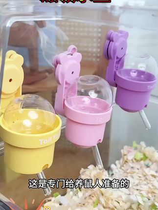 贴耳甜筒仓鼠水壶滚珠挂式饮水器磁吸水壶金丝熊防漏真空静音#磁吸水壶 #仓鼠水壶 #滚珠挂式饮水器 #磁吸饮水器