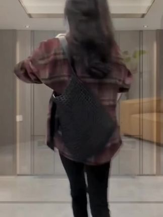 秋季穿塔#秋季长袖格子衬衣#女装#衬衫#谁穿谁好看