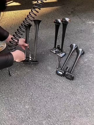 哈德利斯堪尼亚气喇叭24V货车12v汽卡车大巴改装电控超响高低音笛#滑板推荐 #强烈推荐 #icarv23越野测试 #五金工具