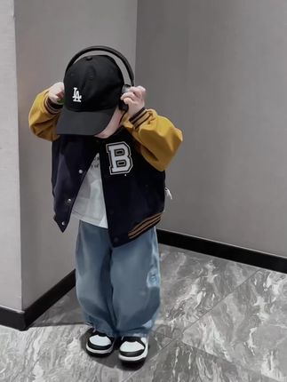 #男童穿搭 #儿童棒球服外套 #棒球服夹克 #棒球服穿搭