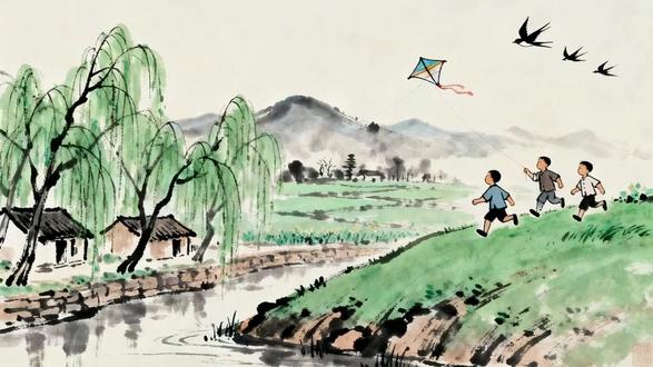 AI古诗文《村居》(含译文) #AI古诗文#诗词#国学启蒙#古诗文动画#让孩子爱上古诗词