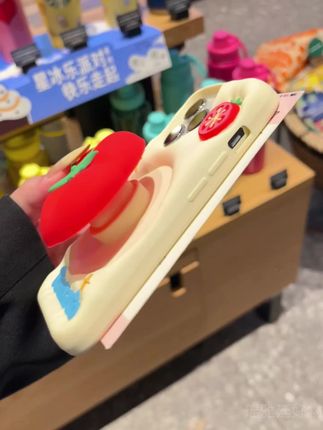 立体番茄支架适用苹果16PRO手机壳iPhone15硅胶14/13/12/11新款xr#手机壳
