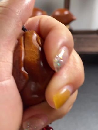 三生三世三面雕刻巴西橄榄核生命文玩手把件#橄榄核雕纯手工 #万物皆可盘 #文玩爱好者 #一般人不知道是什么 #手把件
