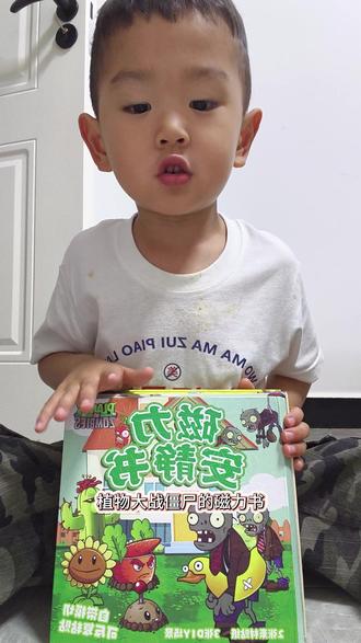 独立完成视频创作!植物大战僵尸磁力书打钱! 我拍视频大儿旁边学!今天独立拍摄自己喜欢的玩具书!#小屁孩的抖音日记 #植物大战僵尸益智玩具