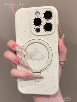 Kitty猫星球波点磁吸支架适用iPhone16promax手机壳苹果14pro女款#这手机壳真的长在我的心头上了 #爱了爱了 #手机壳 #手机推荐 #磁吸手机壳