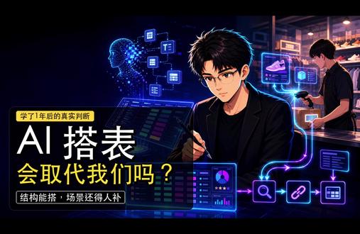 学了1年飞书多维表格,AI 搭表会取代我们吗? 我用飞书多维表格的AI搭表给朋友做了套出入库管理系统,AI半小时就搭好了,字段齐全框架漂亮。
但朋友说:店员连商品信息都懒得填,能帮忙点一下就不错了。
于是我又花了半小时,用「查找引用」把数据串联起来——店员只需要扫码枪扫条码、输数量、提交。
AI能搭结构,但场景还得人来补。
如果你也在用AI搭表,别急着生成字段,先花5分钟想清楚:谁在用?
#飞书多维表格 #效率工具 #产品经理 #数字化转型 #waytoagi