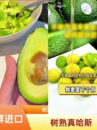 【【顺丰快递哈斯精品牛油果】秘鲁进口新鲜辅食当季单果190g-230g】#营养丰富 #优质水果 #健康美食